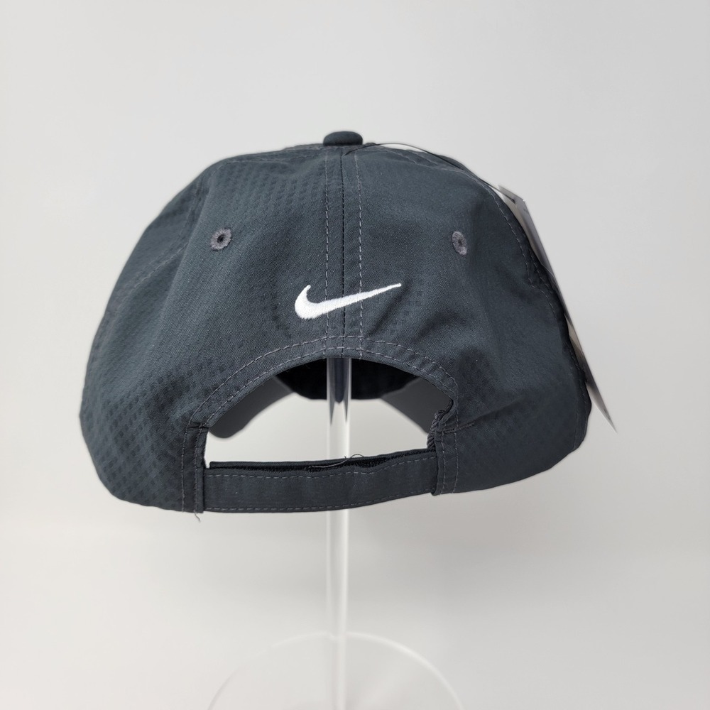 NWT Nike Heritage86 Golf Hat Cap Gray Mesh Dri-Fit Swoosh Embroidered Sola Media - Picture 4 of 14